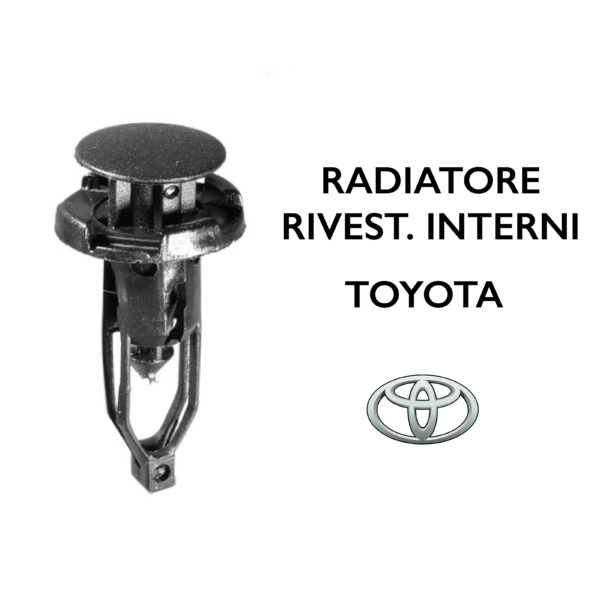 Bottone fissaggio paraurti e radiatore Toyota